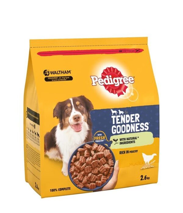 PEDIGREE® TENDER GOODNESS™ Adult Medium/ Large Dry Dog Food with Poultry 2.6kg