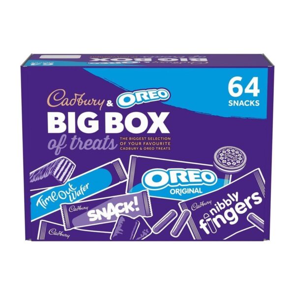 Cadbury & OREO 64 Big Box of Treats, Assorted Chocolates, 1790 g