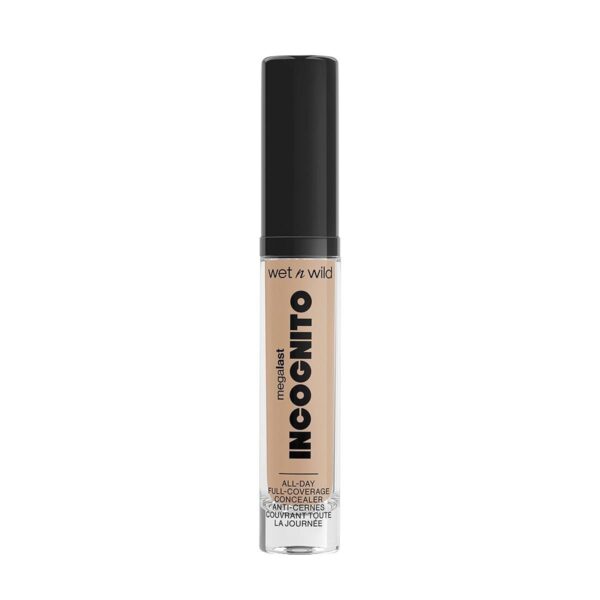 wet n wild, Megalast Incognito Full-Coverage Concealer, Seamless and Richly Pigmented, Buidable Medium-to-Full Coverage, Matte Finish, Nourishing and Hydrating Formula with Shea Butter, Medium Neutral - Image 2