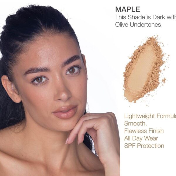 bellapierre Mineral Foundation Powder | Full Coverage SPF 15 | Vegan & Cruelty-Free | Oil & Talc Free | Hypoallergenic – 9 Grams - Maple - Image 3