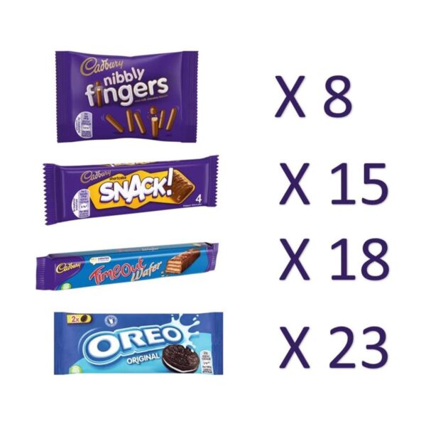 Cadbury & OREO 64 Big Box of Treats, Assorted Chocolates, 1790 g - Image 3