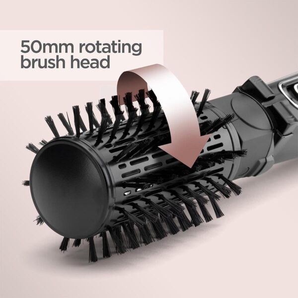 BaByliss Big Hair Rotating Hot Air Blow dry Brush, Dry and style in one step, 50mm - Image 3