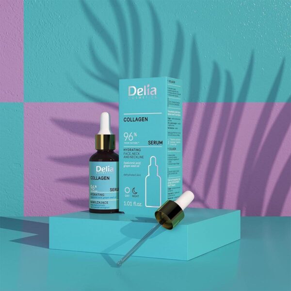 Delia Cosmetics - Moisturising Serum - Collagen - Dry, Dehydrated Skin - Reduces Wrinkles. Improves Elasticity - Moisturised, Fresh Skin - 30ml - Image 3