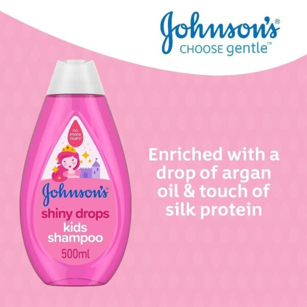 Johnson's Shiny Drops Kids Shampoo, 500ml - Image 4