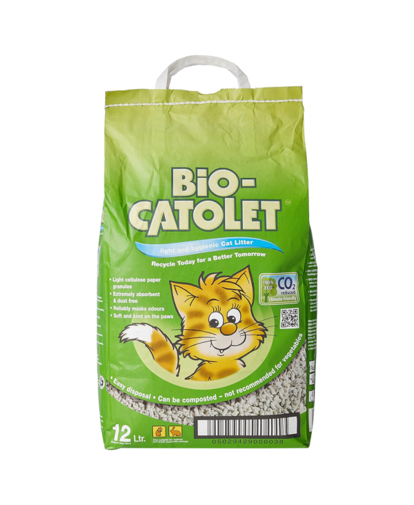 Bio-Catolet Light & Hygienic Recycled Paper Granules Cat Litter 12 Litre